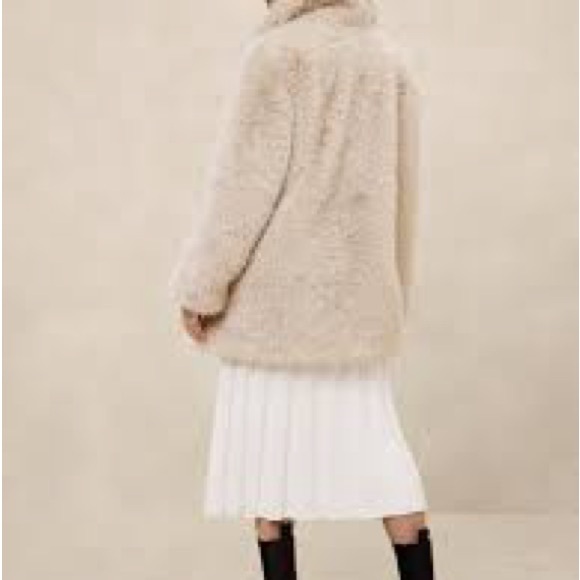 Banana Republic faux fur teddy Jacket XL new - Picture 3 of 10